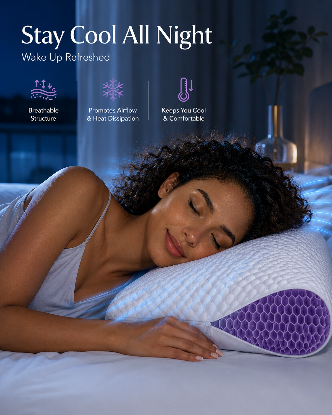 DLab TPE Honeycomb Cervical Pillow