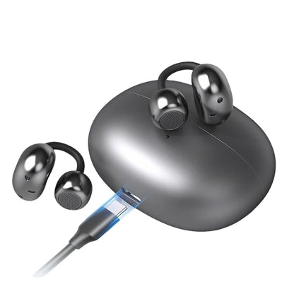 Wireless Earbuds with 72H Play Time Open Ear Design for 5.4 Ear Clip Sport Digital Display IPX7 Waterproof Touch Control