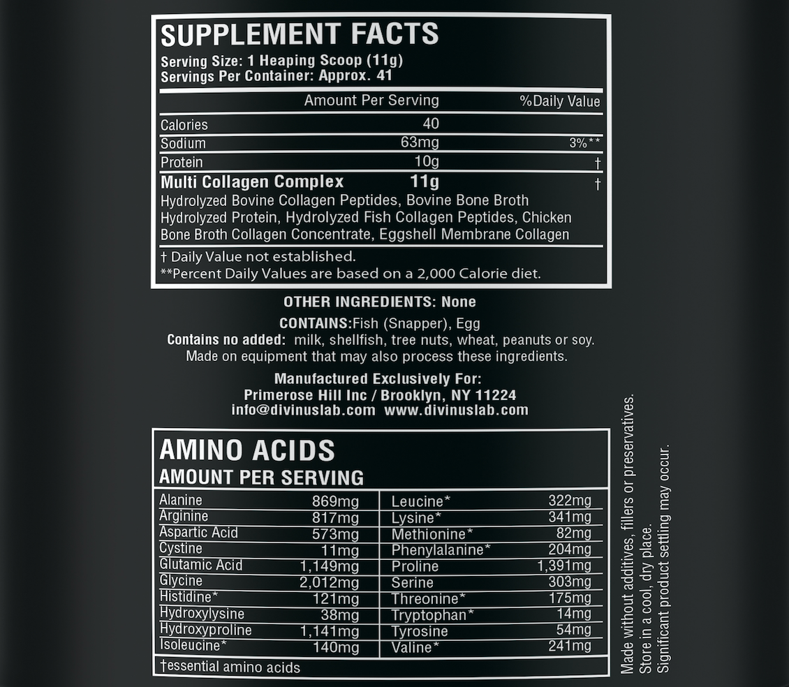5 Types Multi Collagen Peptides Protein Powder Type I, II, III, V & X Premium Blend of Grass-Fed Beef, Chicken, Wild Fish & Eggshell