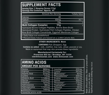 5 Types Multi Collagen Peptides Protein Powder Type I, II, III, V & X Premium Blend of Grass-Fed Beef, Chicken, Wild Fish & Eggshell