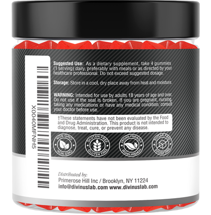 Creatine Monohydrate Gummies – Strawberry Flavor, 120 Count, 5g per Serving, Vegan